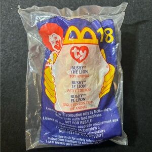 2000 McDonald's Ty Bushy The Lion #18 Happy Meal Toy